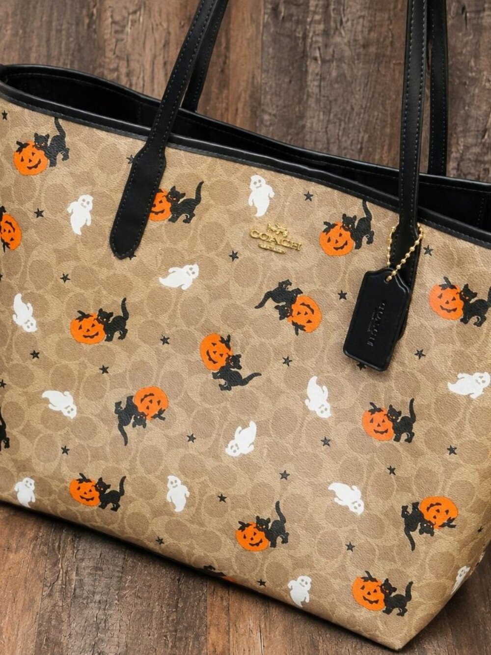 Pristine Coach Halloween Tote: The Perfect Spooky Gift